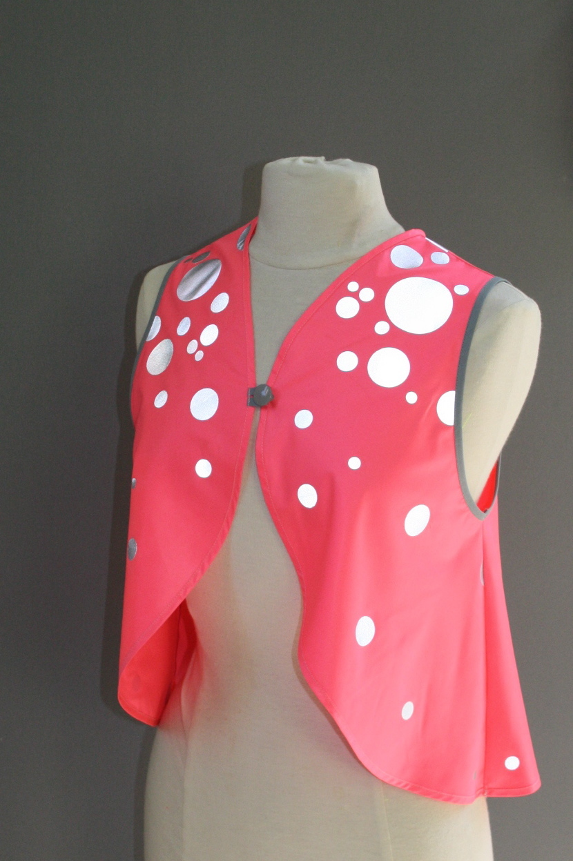 gilet fluorescent rose