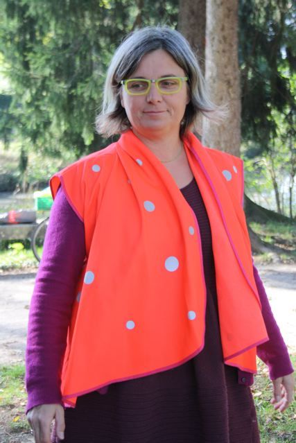 gilet femme fluo